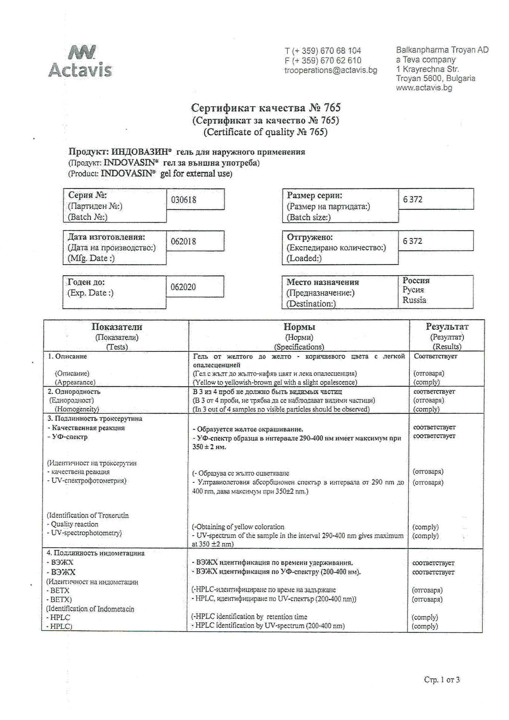 Индовазин Гель 45 Г Купить По Цене 280,0 Руб В Интернет-Аптеке В.