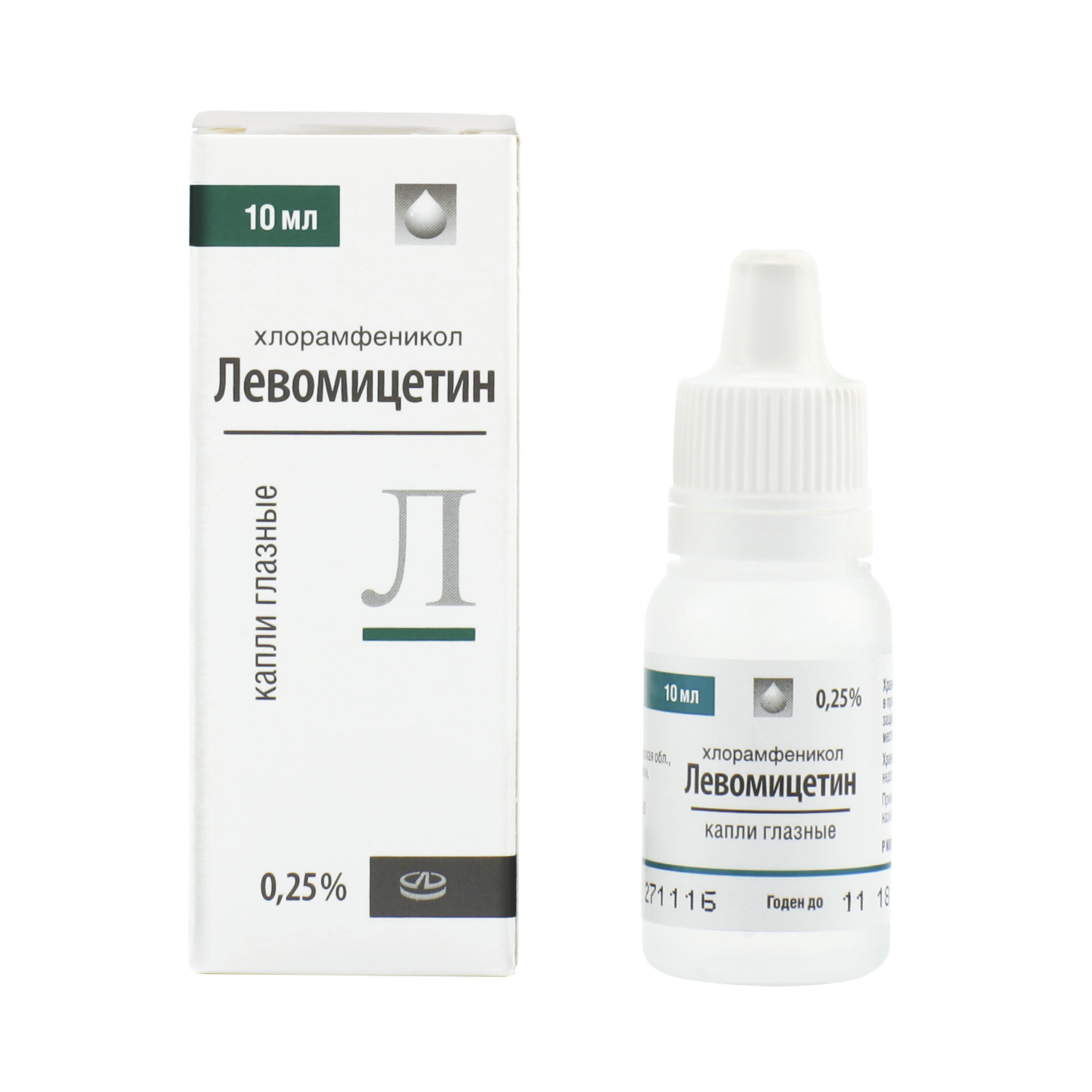 Левомицетин-лекко капли глазные 0,25% 10 мл  в Невели, цена 16,0 .