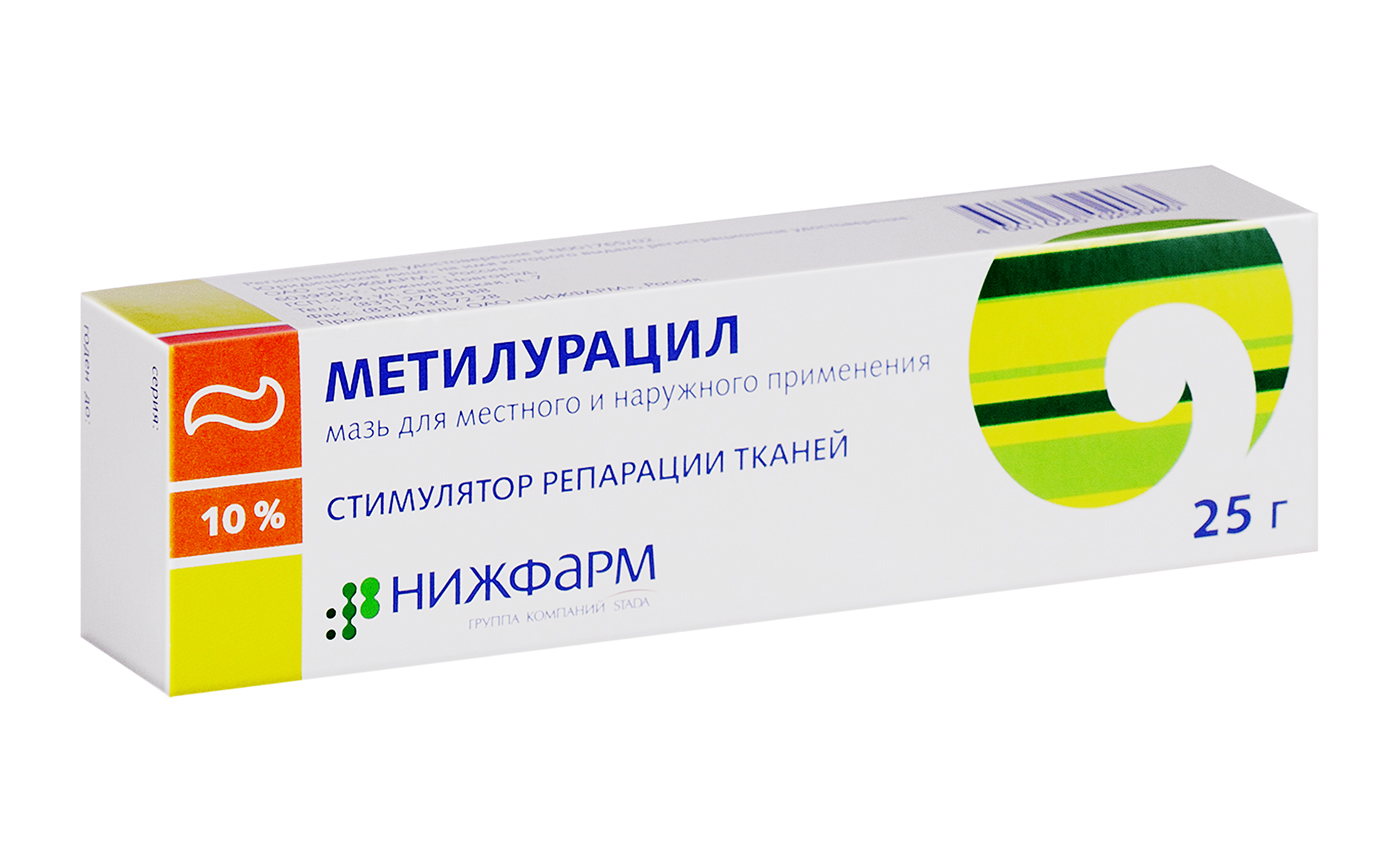 Метилурацил Мазь для местного применения 10 % туба 25 г  в .