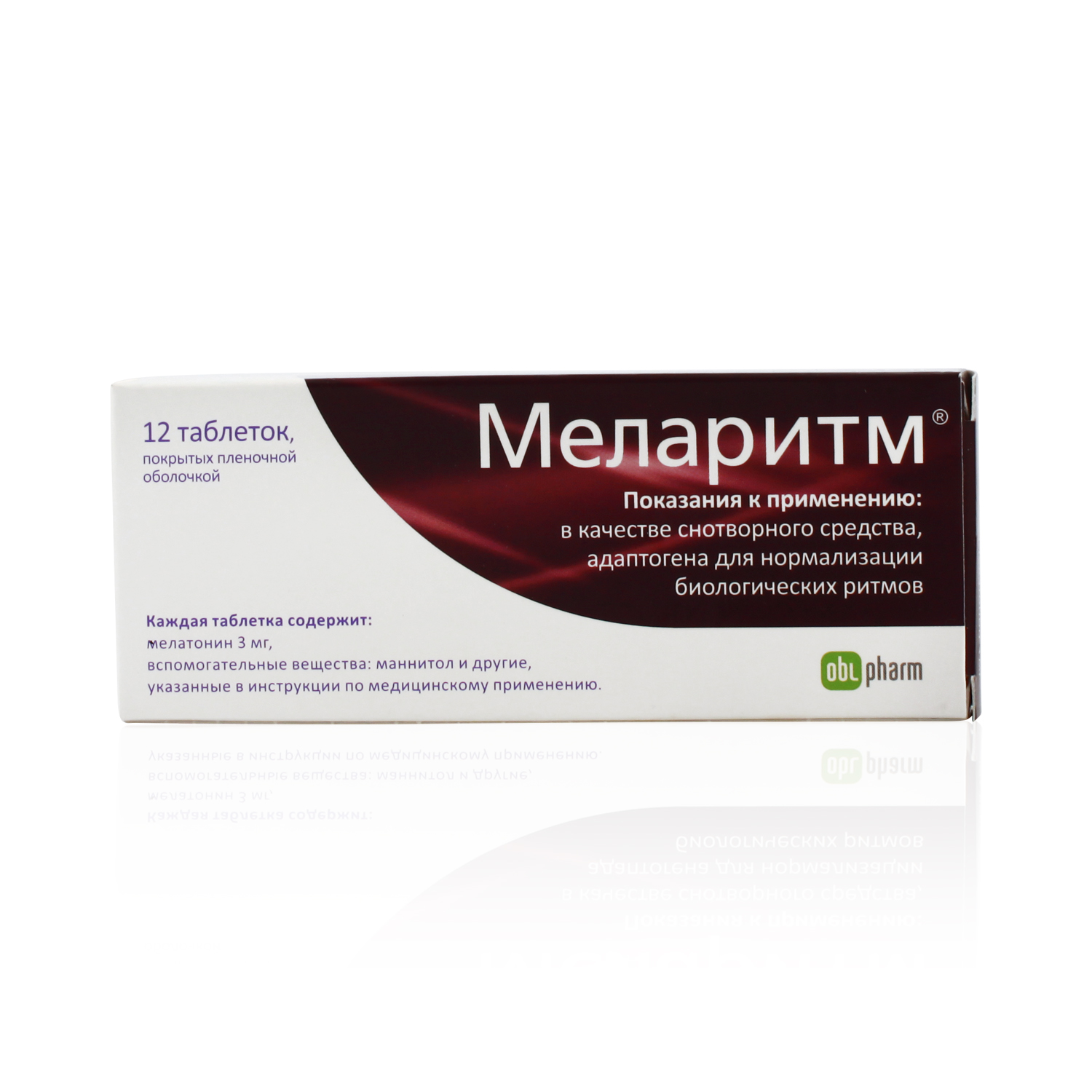 Меларитм таблетки 3 мг 12 шт  в Нелидово, цена 312,0 руб .